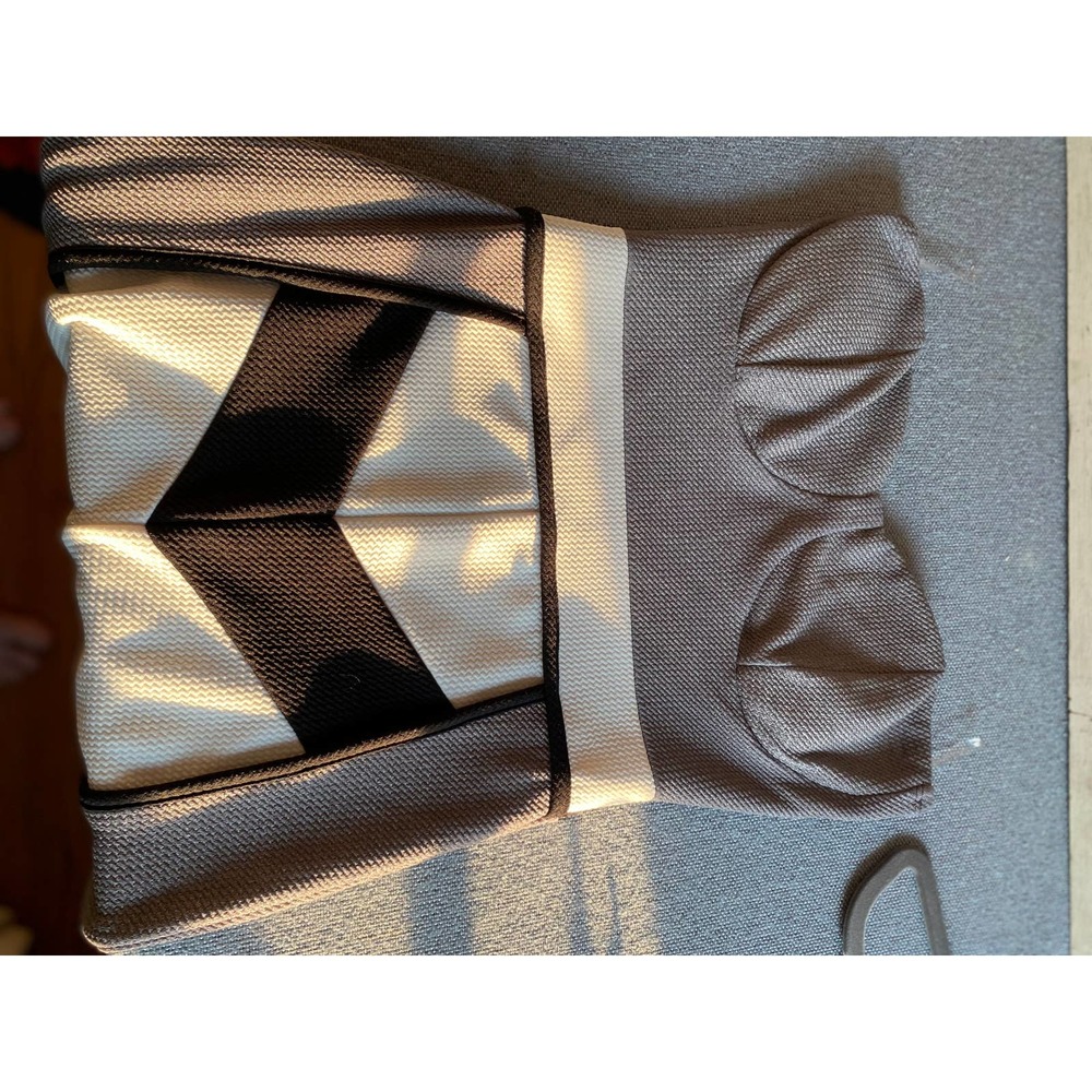 A'gaci womans strapless dress size M bodycon underwire pad bra gray white black - Picture 12 of 12